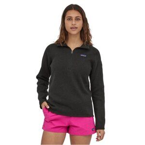 Patagonia Black Better Sweater 1/4-Zip Knit Fleece XXS Like New